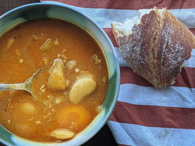 Butternut Squash - Butter beans Sambar Stew